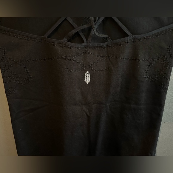 1. NWOT Free People FP Movement Strappy Candy One Piece Onesie - M/L - Black - Picture 3 of 9